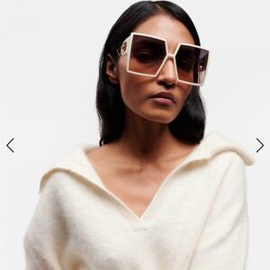 DIOR White Sunglasses